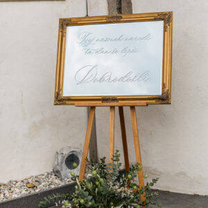 Julija in Miha Manjše zlato ogledalo